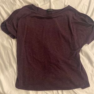 Stitch Fix purple cold shoulder top